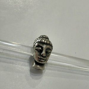 Trollbeads Head of Buddha bead silver